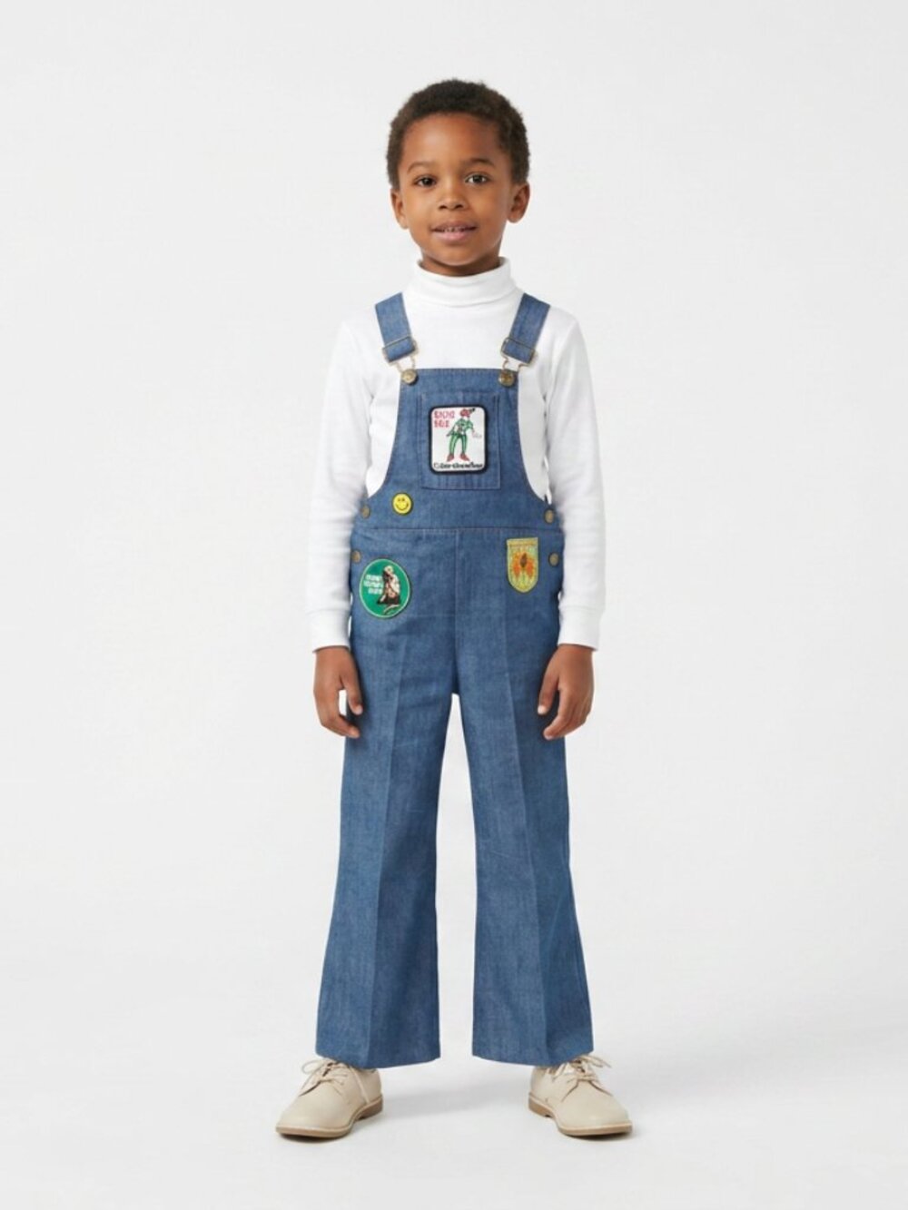 Vintage Buster Brown Denim Overalls 1970s Size 6X Disney Peter Pan Toronto Zoo